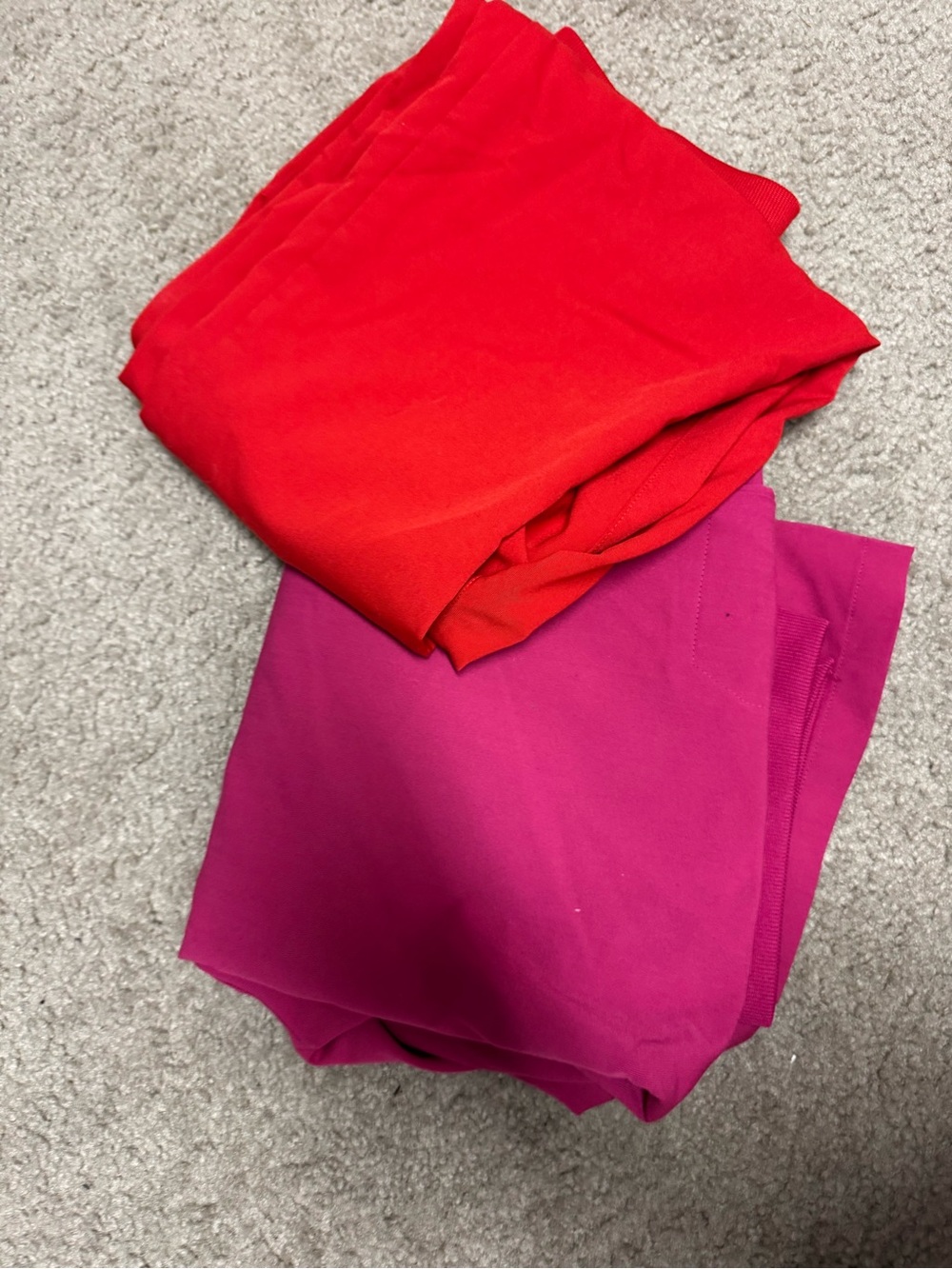 Fabletics Red & Magenta Scrubs